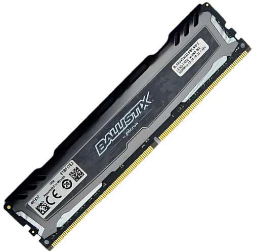 Crucial Ballistix 8GB 1x8GB DDR4 3000MHz Desktop Gaming RAM Module BLS8G4D30AESBK.M8FE