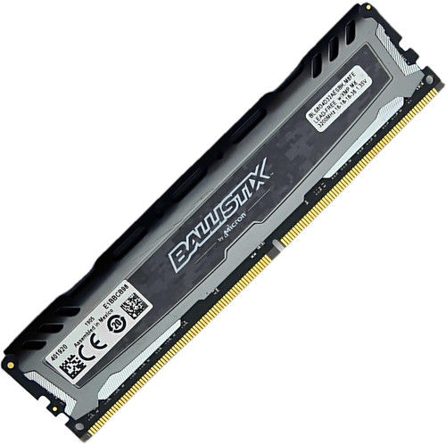 Crucial Ballistix 8GB 1x8GB DDR4 3200MHz Desktop Gaming RAM Module BLS8G4D32AESBK.M8FE