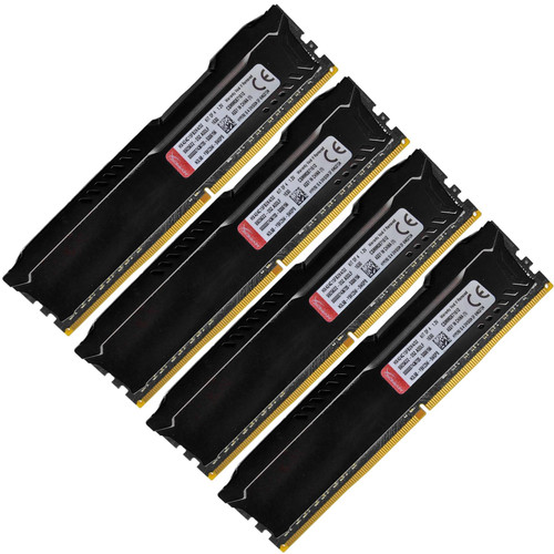Kingston HyperX Fury 32GB 4x8GB DDR4 2400MHz Desktop Gaming RAM Kit HX424C15FB2K4/32