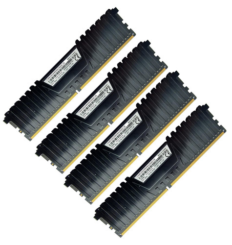 Corsair Vengeance LPX 16GB 4x4GB DDR4 2666MHz Desktop Gaming RAM Kit CMK16GX4M4A2666C16