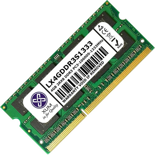 New XUM 4GB (1 x 4GB) Laptop Memory RAM 1333Mhz DDR3 Non-ECC Unbuffered SODIMM 204 Pin 1.5V