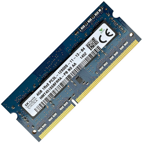 Refurbished 4GB (1 x 4GB) Laptop Memory RAM 1600Mhz DDR3L Low Voltage Non-ECC Unbuffered SODIMM 204 Pin 1.5V