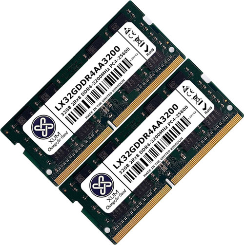 New XUM 64GB (2 x 32GB) Laptop Memory RAM 3200Mhz DDR4 Non-ECC Unbuffered SODIMM 260 Pin 1.2V New XUM 64GB (2 x 32GB) Laptop Memory RAM 3200Mhz DDR4 Non-ECC Unbuffered SODIMM 260 Pin 1.2V