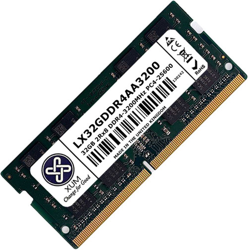 New XUM 32GB (1 x 32GB) Laptop Memory RAM 3200Mhz DDR4 Non-ECC Unbuffered SODIMM 260 Pin 1.2V New XUM 32GB (1 x 32GB) Laptop Memory RAM 3200Mhz DDR4 Non-ECC Unbuffered SODIMM 260 Pin 1.2V