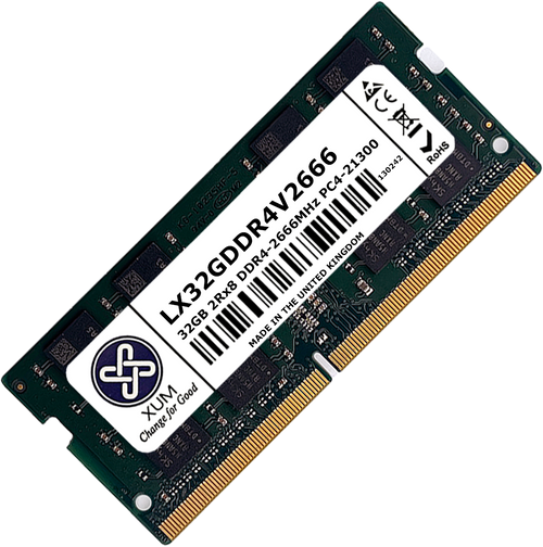 XUM 32GB DDR4 2666MHz SODIMM Laptop Memory RAM