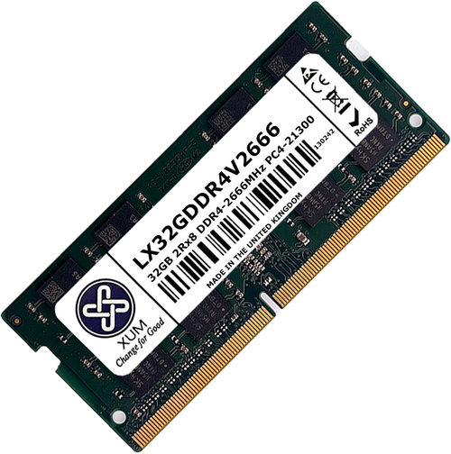 XUM 32GB DDR4 2666MHz SODIMM Laptop Memory RAM