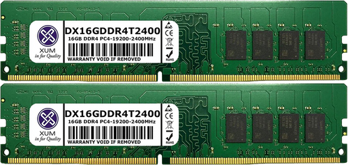 ddr4 2400 2 slots max 32gb