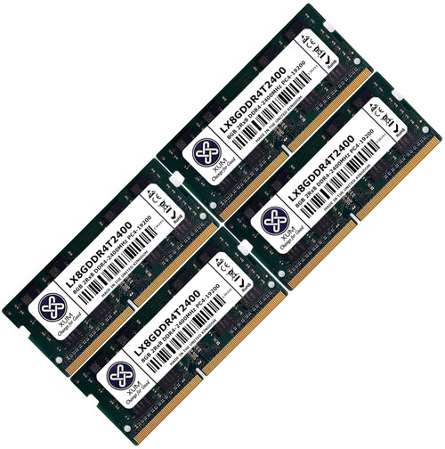 New XUM 32GB (4 x 8GB) Laptop Memory RAM 2400Mhz DDR4 Non-ECC Unbuffered SODIMM 260 Pin 1.2V