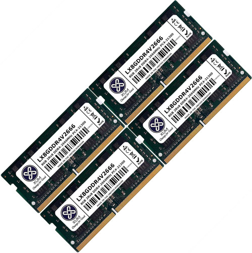 XUM 32GB 4 x 8GB DDR4 PC4-21300 2666MHz SODIMM Laptop Memory RAM