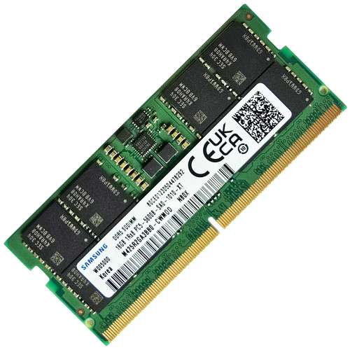 Samsung 16GB Laptop Memory RAM 5600Mhz DDR5 Non-ECC Unbuffered SODIMM 260 Pin 1.1V Samsung 16GB Laptop Memory RAM 5600Mhz DDR5 Non-ECC Unbuffered SODIMM 260 Pin 1.1V