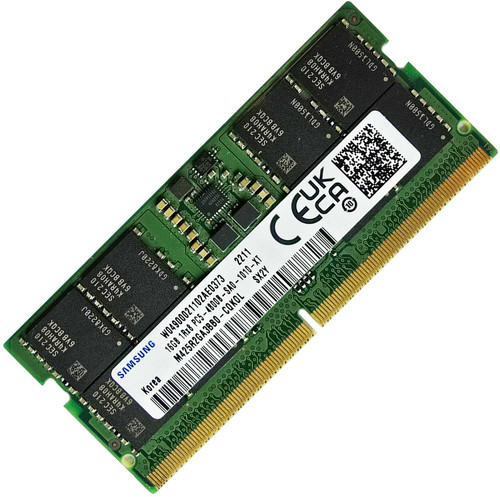 Samsung 16GB Laptop Memory RAM 4800Mhz DDR5 Non-ECC Unbuffered SODIMM 260 Pin 1.1V Samsung 16GB Laptop Memory RAM 4800Mhz DDR5 Non-ECC Unbuffered SODIMM 260 Pin 1.1V
