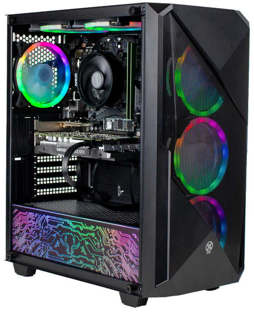 XUM Ryzen 5 RTX 3050 6GB Gaming PC Affordable, 16GB DDR4, 512GB SSD + 1TB HDD