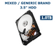 1TB 3.5 SATA HDD, Hard Drive 5600 - 7200 RPM Storage for Desktop CCTV DVR