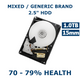 1TB 2.5in SATA HDD 15mm 70-79% Health Internal Laptop Hard Drive