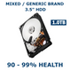 1TB 3.5in SATA HDD 90-99% Health Internal Desktop Hard Drive