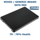 250GB 2.5in SATA III Used SSD 70-79% Health Internal Solid State Drive
