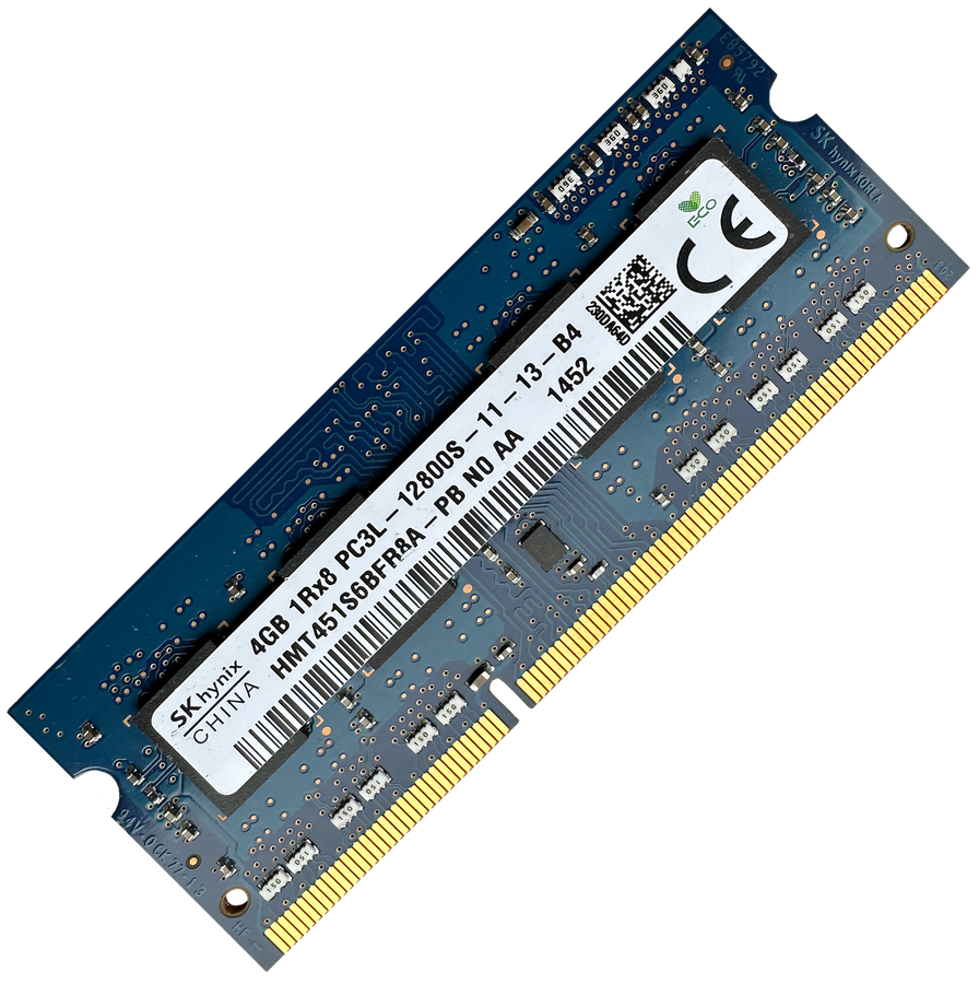 4GB DDR3L 1600MHz SODIMM Low Voltage Refurbished Laptop Memory RAM