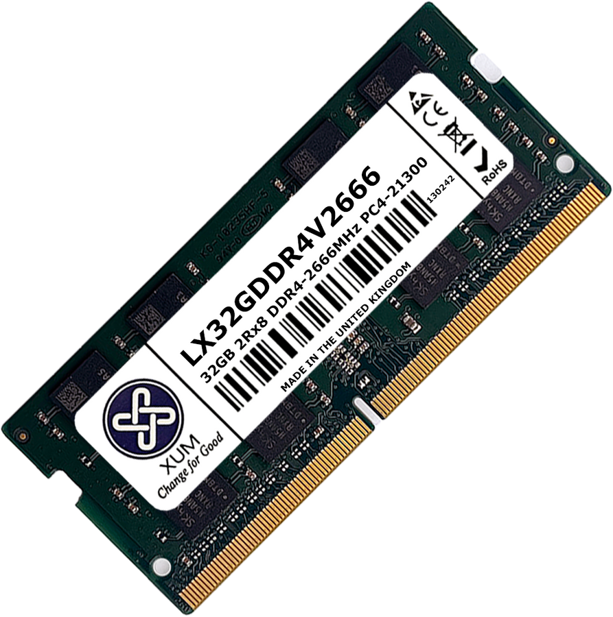 XUM 32GB DDR4 2666MHz SODIMM Laptop Memory RAM