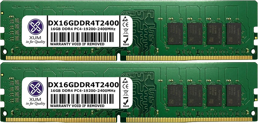 ddr4 2400 2 slots max 32gb