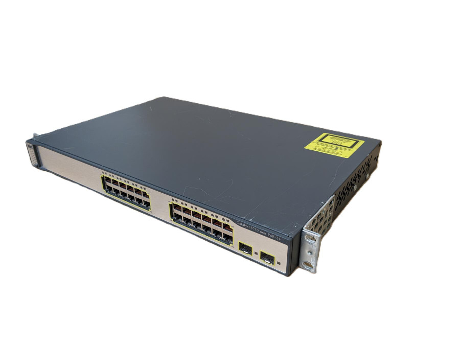 Cisco Catalyst WS-C3750-24PS-S V04 24 Port 2xSFP PoE Switch
