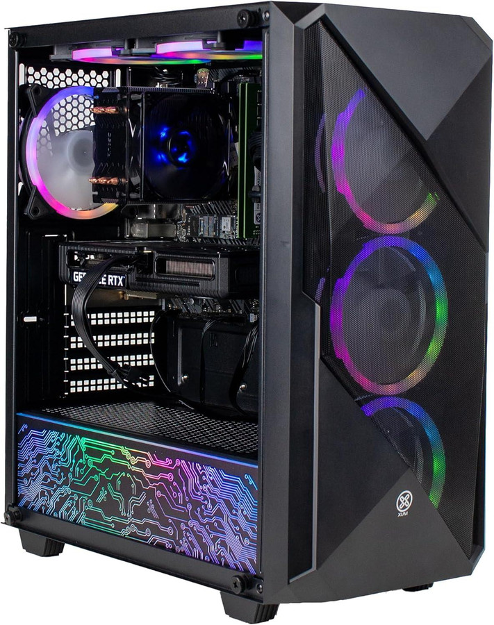 XUM Legend Prebuilt Gaming PC: AMD Ryzen 5 8400F, NVIDIA GeForce RTX 5060 8GB, 16GB DDR5 RAM, 1TB NVMe SSD, 650W PSU 80+ Bronze, aRGB, WiFi 5, Windows 11 Home