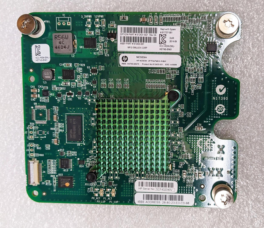 HP NC553m 10Gb 2 PORT Flex Fabric Adapter 617727-001