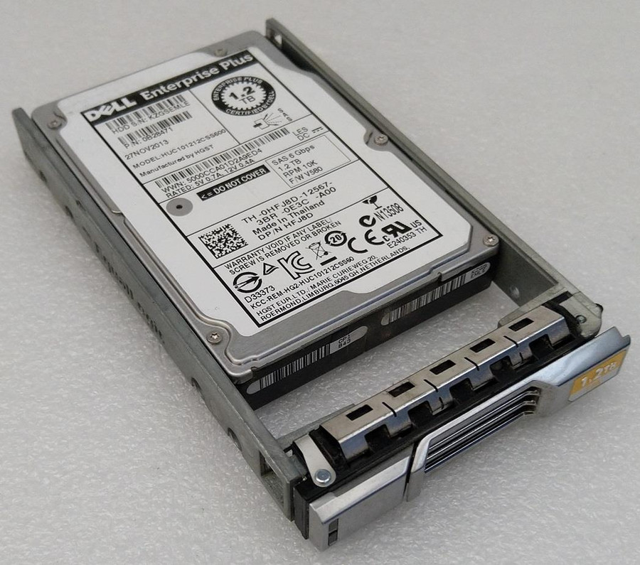 Dell 1.2TB SAS2 HDD 10K 6Gbps 2.5" with EqualLogic Caddy HFJ8D