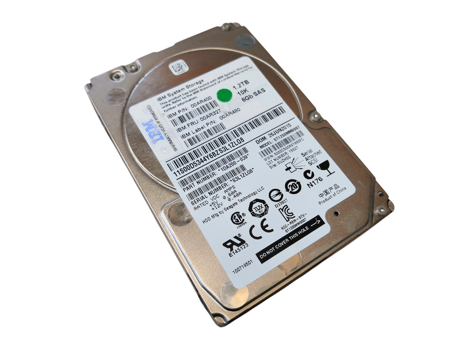 IBM Seagate 1.2TB 2.5" SAS 6Gb/s 10K RPM Enterprise HDD ST1200MM0007 00AR327