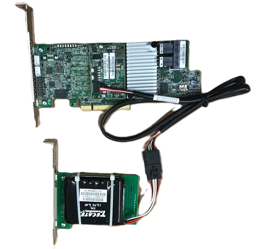 LSI SAS 9361-8i 12Gb/s Raid Card WIth Battery and High Bracket