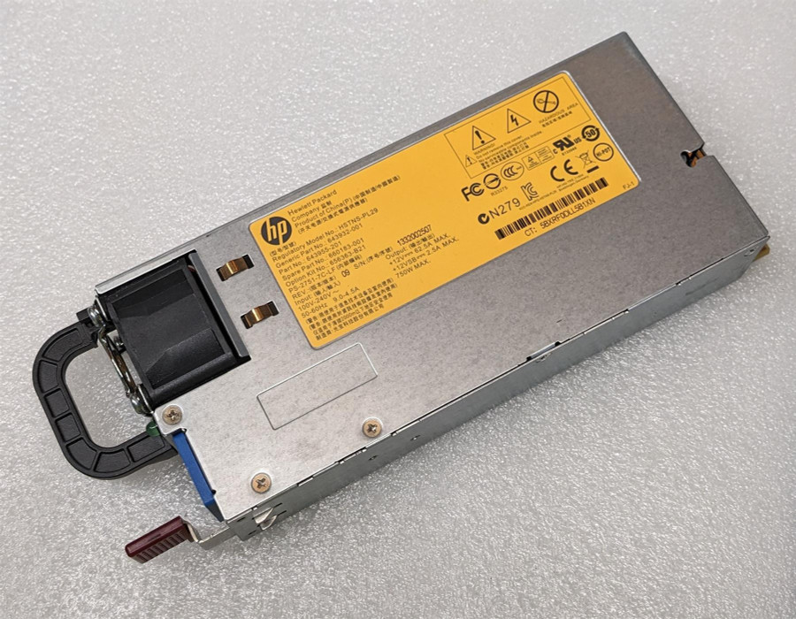 HP G6-G8 Hot Swap PSU 750W Platinum Plus HSTNS-PD29 643955-101