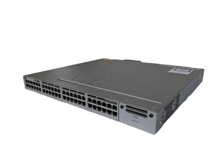 Cisco Catalyst WS-C3850-48F-E 48 Port PoE+ Gig Switch 1 X PWR-C1-1100WAC PSU