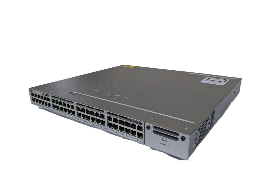 Cisco Catalyst WS-C3850-48F-E 48 Port PoE+ Gig Switch 1 X PWR-C1-715WAC PSU