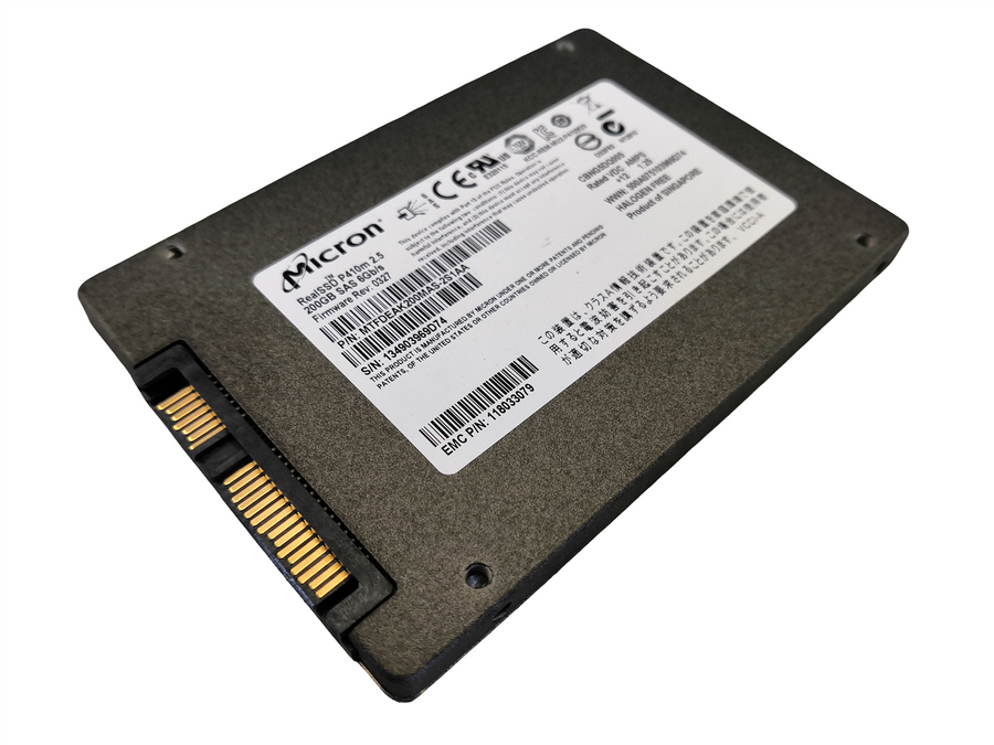 MICRON RealSSD P410M SAS SSD 200GB 2.5" 6Gbps MTFDEAK200MAS-2S1AA 118033079