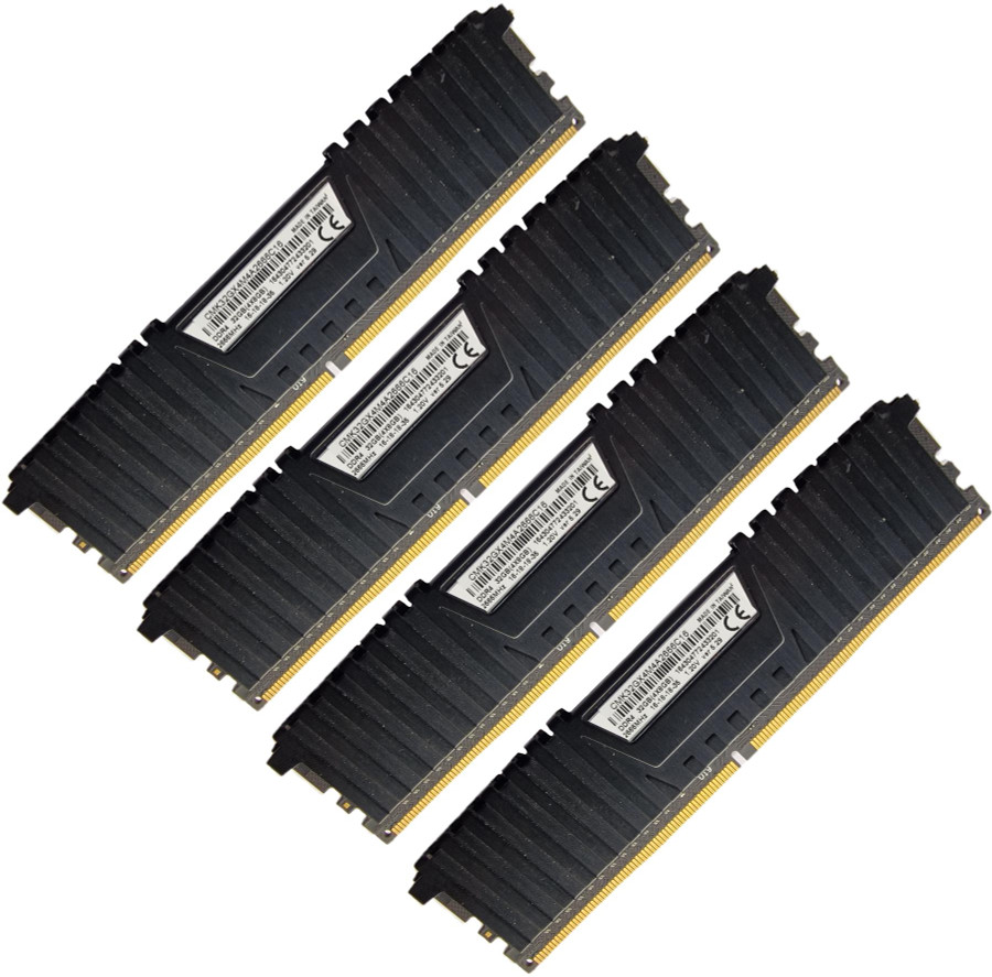 CORSAIR VENGEANCE LPX 32GB (4 x 8GB) DDR4 2666MHz Memory RAM CMK32GX4M4A2666C16