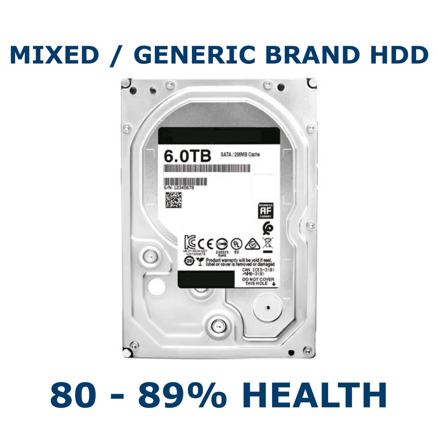 6TB 3.5in SATA HDD 80-89% Health Internal Desktop Hard Drive