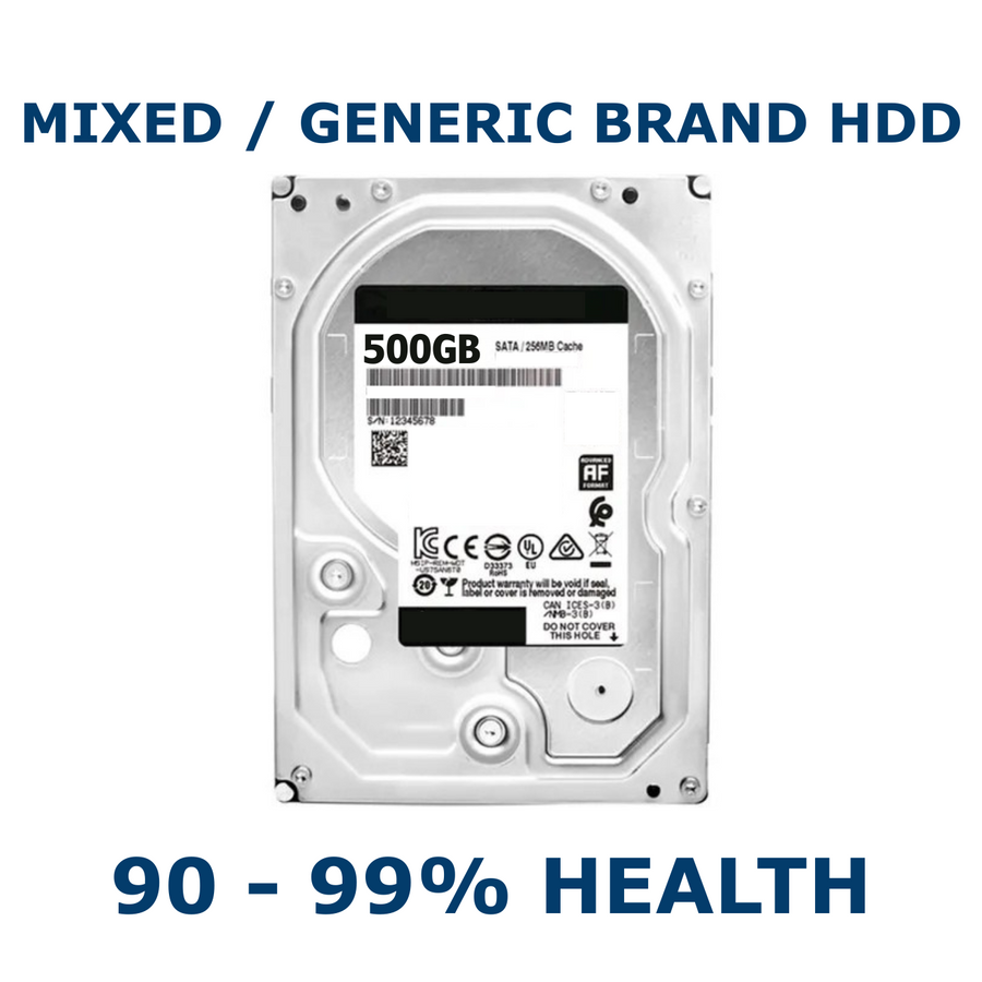 500GB 3.5in SATA HDD 90-99% Health Internal Desktop Hard Drive
