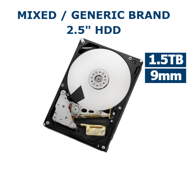 1.5TB 2.5in SATA HDD 9mm Internal Laptop Hard Drive