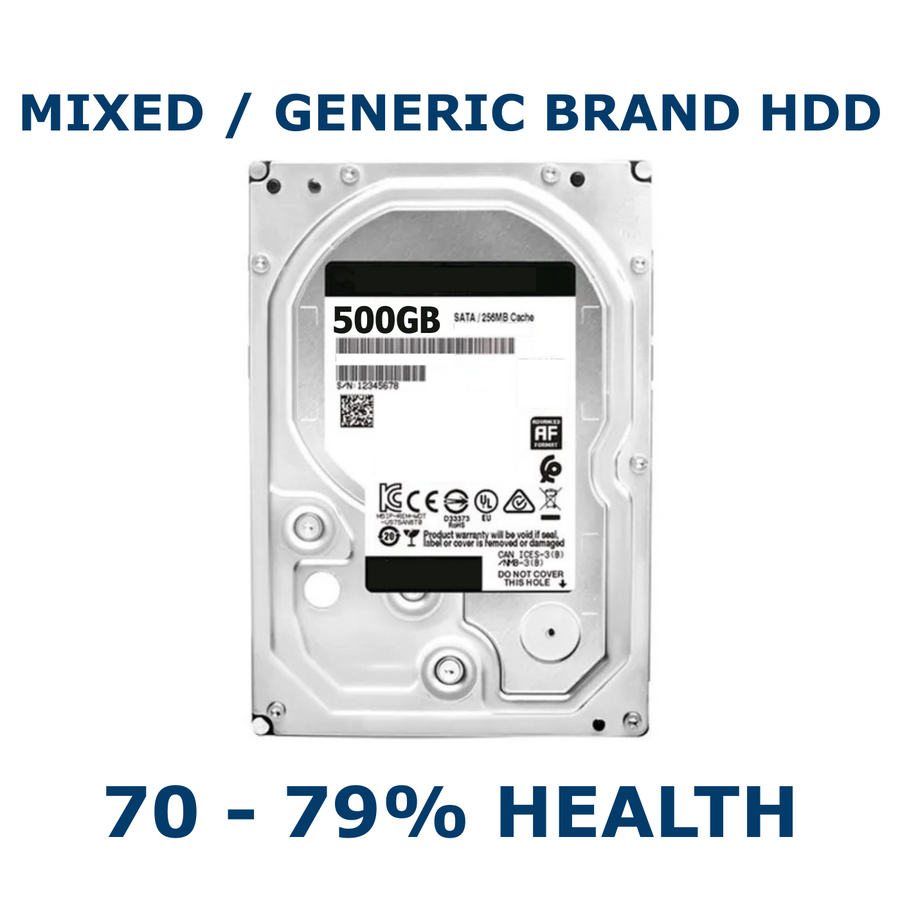 500GB 3.5in SATA HDD 70-79% Health Internal Desktop Hard Drive