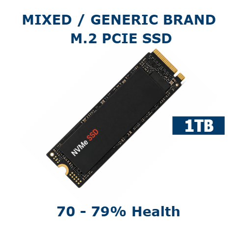 1TB M.2 PCIe NVMe SSD 70-79% Health Internal Solid State Drive