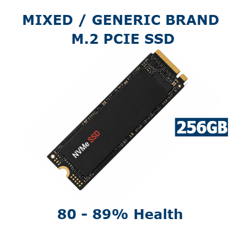 256GB M.2 PCIe NVMe SSD 80-89% Health Internal Solid State Drive