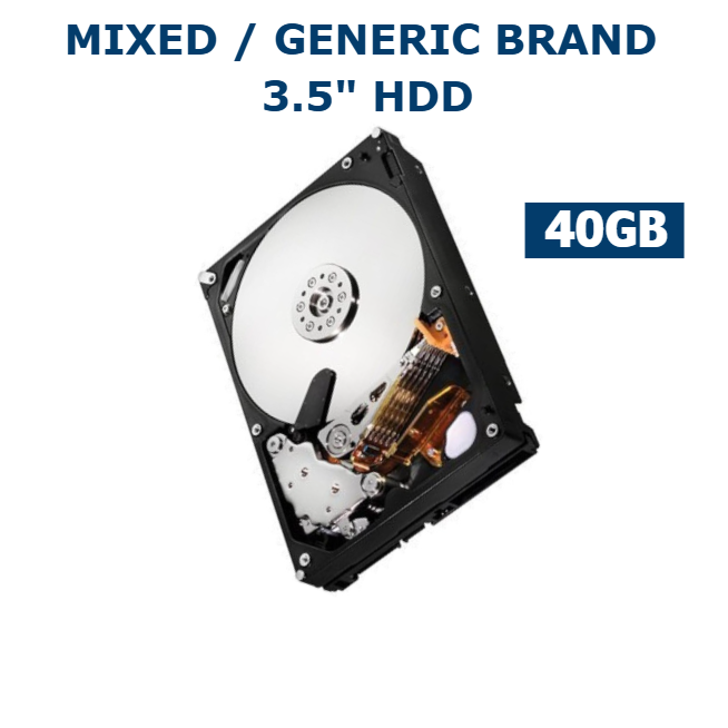 40GB 3.5in SATA HDD Internal Desktop Hard Drive