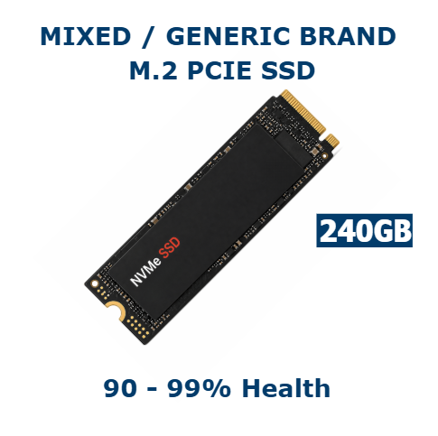 240GB M.2 PCIe NVMe Used SSD Internal Solid State Drive