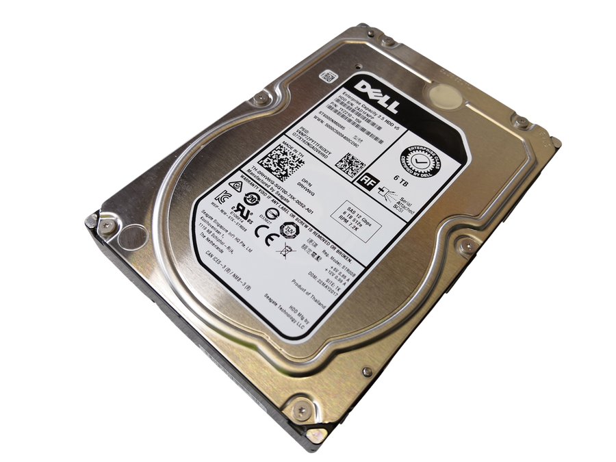 Dell Enterprise 6TB SAS 12Gbps 512e 7.2K 3.5" HDD 0RHVWG 1YZ210-150