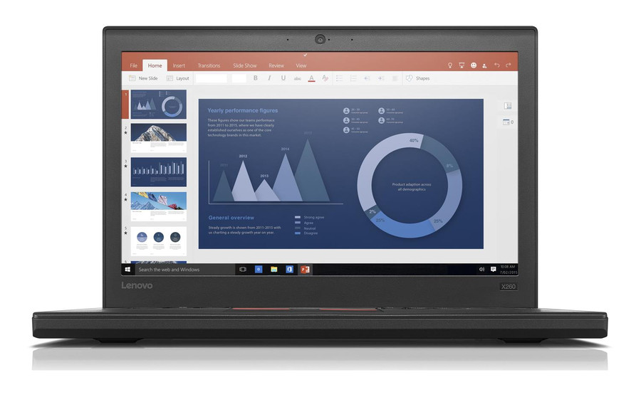 Lenovo ThinkPad X260 12 Inch 6th Gen Core i5 6200U 8GB RAM DDR4 256GB SSD Windows 11 Renewed Laptop Grade B