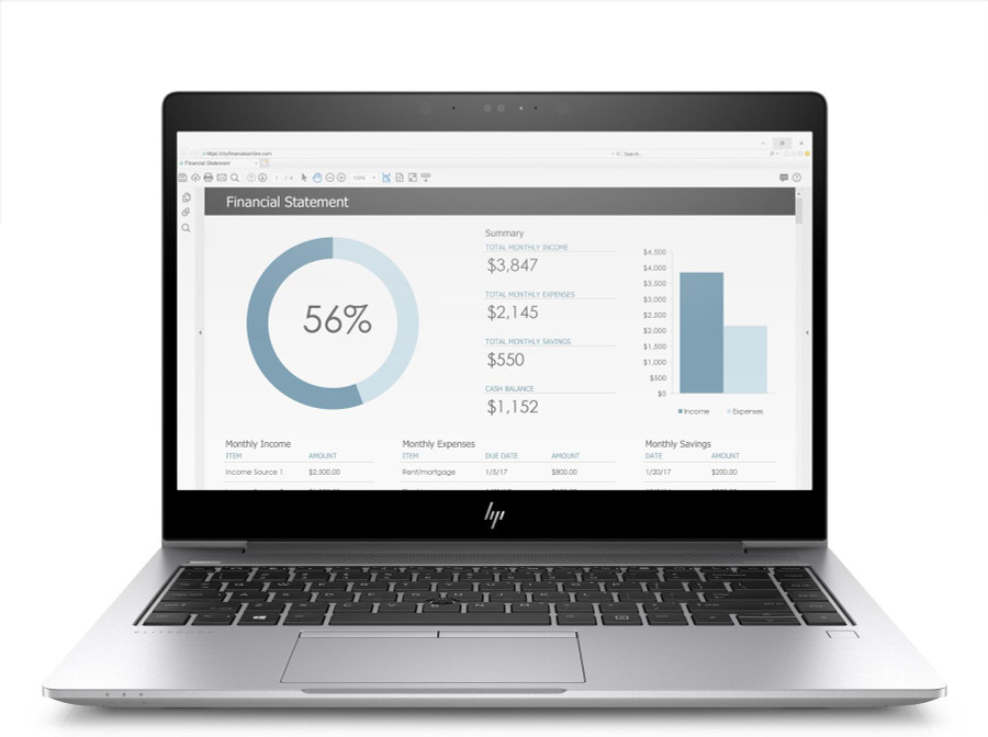 HP EliteBook 1030 G2 13 Inch 7th Gen Core i5 7300U 16GB RAM DDR4 512GB SSD Windows 11 Renewed Laptop Grade B