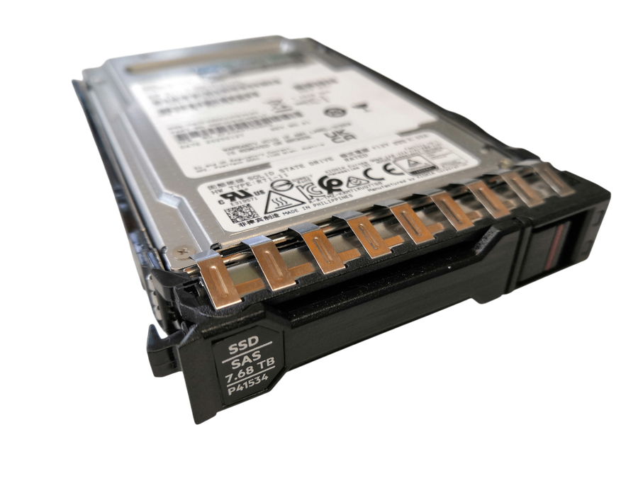 HPE 7.68TB NVMe SFF SSD Server Drive P41534-001 P61176-004 VO007680RXUKE+ Gen10 Caddy
