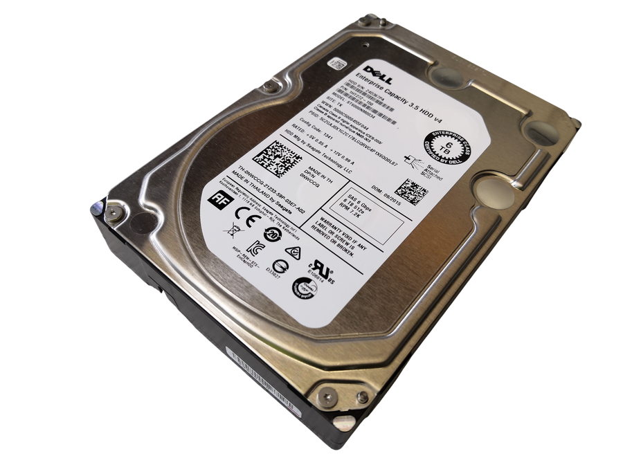 DELL Enterprise 6TB SAS 512e 6Gbps 7.2K RPM 3.5 HDD' 0VNWCCG 1HT27Z-150 ST6000NM0034