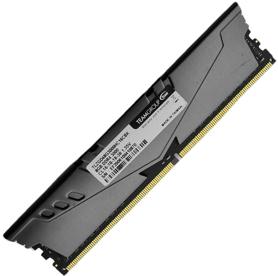Teamgroup T-Force Vulcan 8GB 1x8GB DDR4 3000MHz Desktop Gaming RAM Module TLGD48G3000HC16CBK