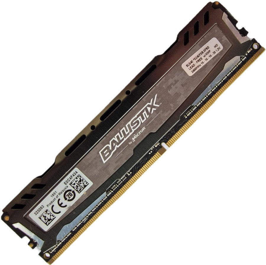 Micron Ballistix 4GB 1 x 4GB DDR4 2400MHz Desktop Gaming RAM Module BLS4G4D240FSB.8FBD
