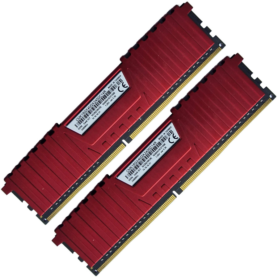 Corsair Vengeance LPX 16GB 2x8GB DDR4 2400MHz Desktop Gaming RAM Kit CMK16GX4M2A2400C14R